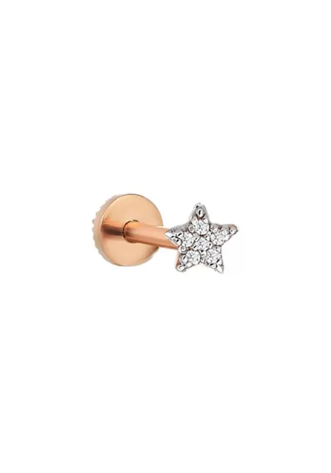 Kismet By Milka Piercing Etoile Mini Bidik Diamant Blanc Discount