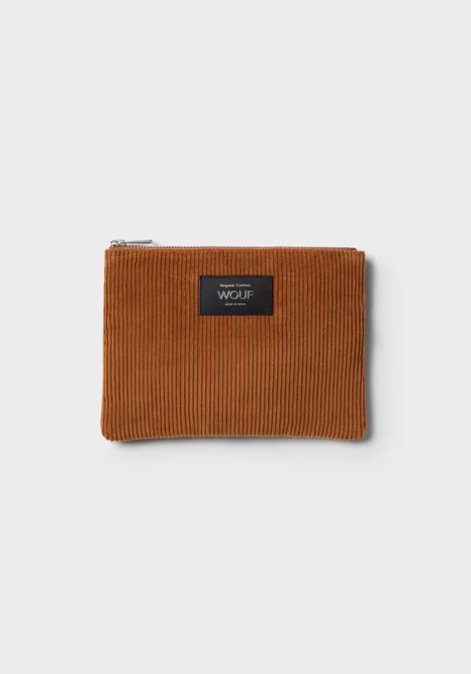 Wouf Pochette Plate Pouch Caramel Sale