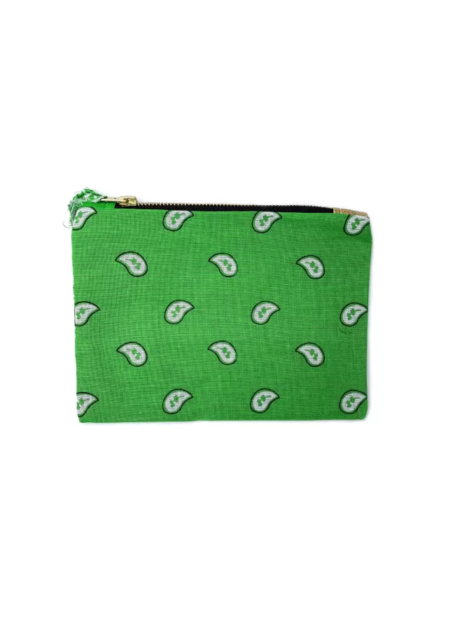 Lilou Pochette Small Bandana Vert Outlet