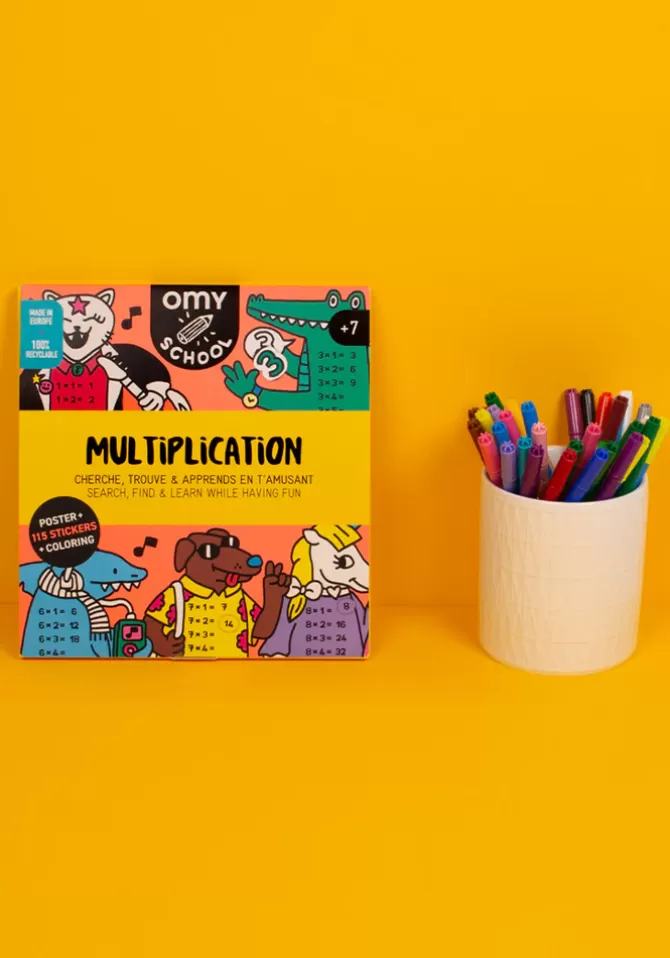 Omy Poster À Colorier Multiplications Hot