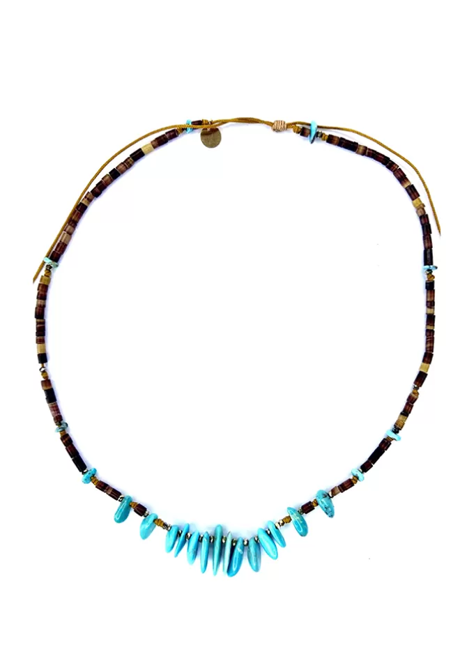 Be By Cat Ras De Cou Turquoise Coquillage Pyrite Fashion