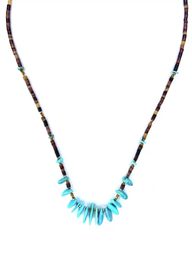 Be By Cat Ras De Cou Turquoise Coquillage Pyrite Fashion