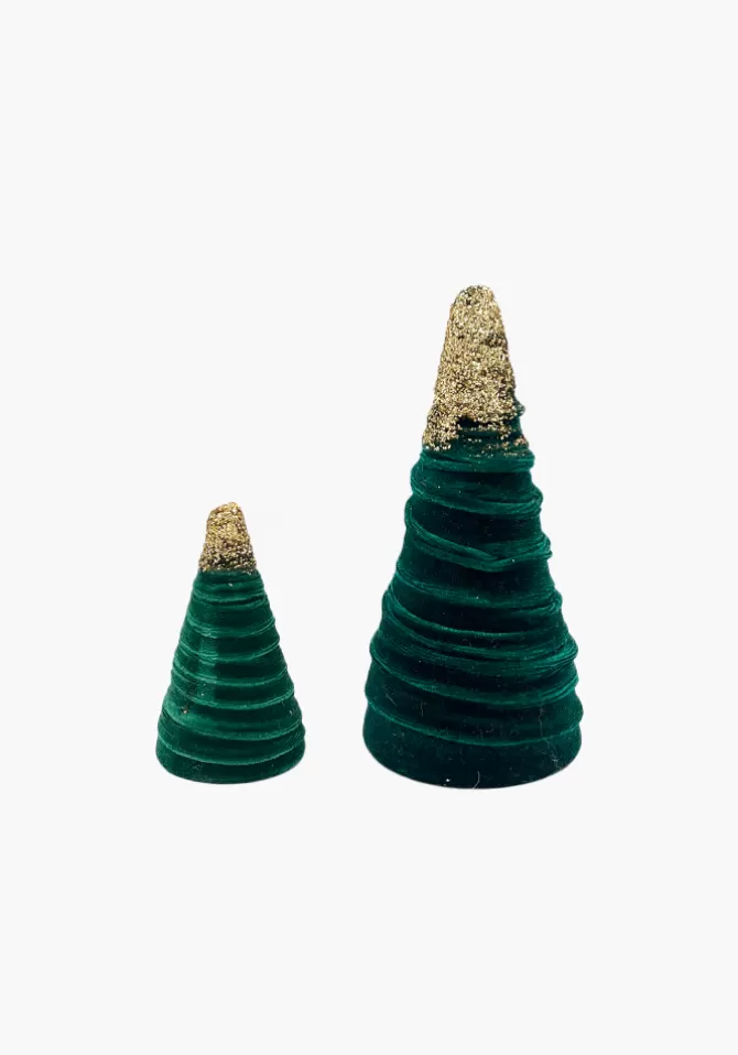 Blush Sapin Velours Vert Émeraude Discount