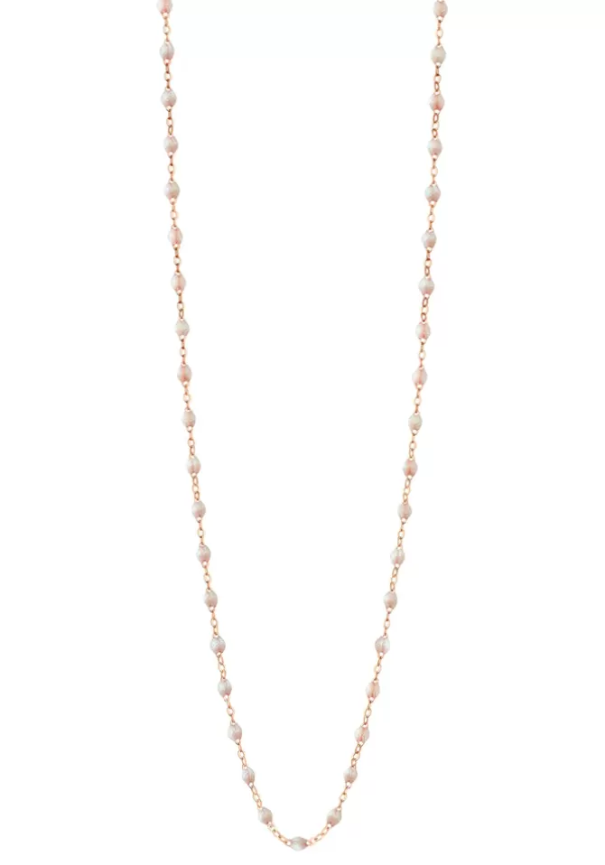 Gigi Clozeau Sautoir Classique Gigi Or Rose Et Résines Opale 86cm Fashion