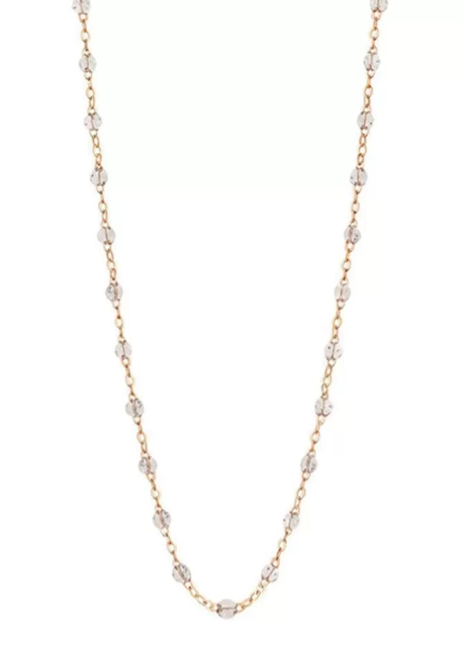 Gigi Clozeau Sautoir Classique Gigi Or Rose Et Résines Sparkle 60cm New