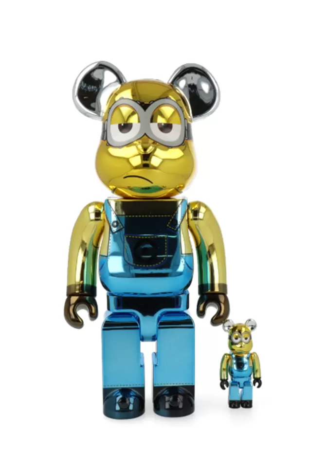 Artoyz Set De 2 Bearbrick Minions Kevin Chrome Flash Sale