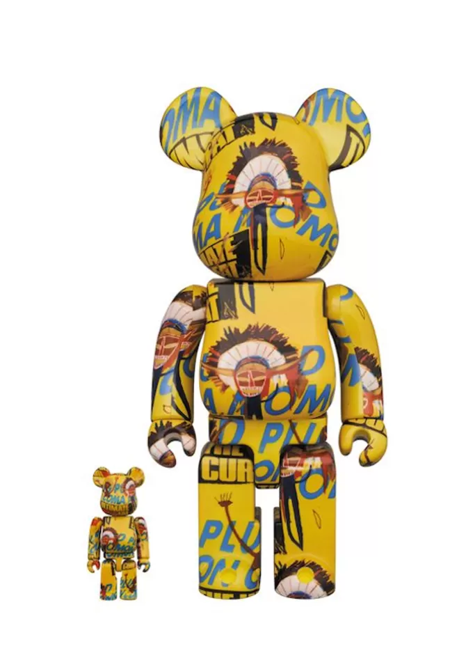 Artoyz Set De 2 Bearbricks Andy Warhol X Jean-Miche Basquiat Clearance