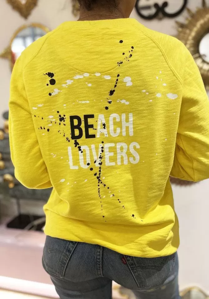 Be Collection Sweat Crew Neck Beach Lovers Sale